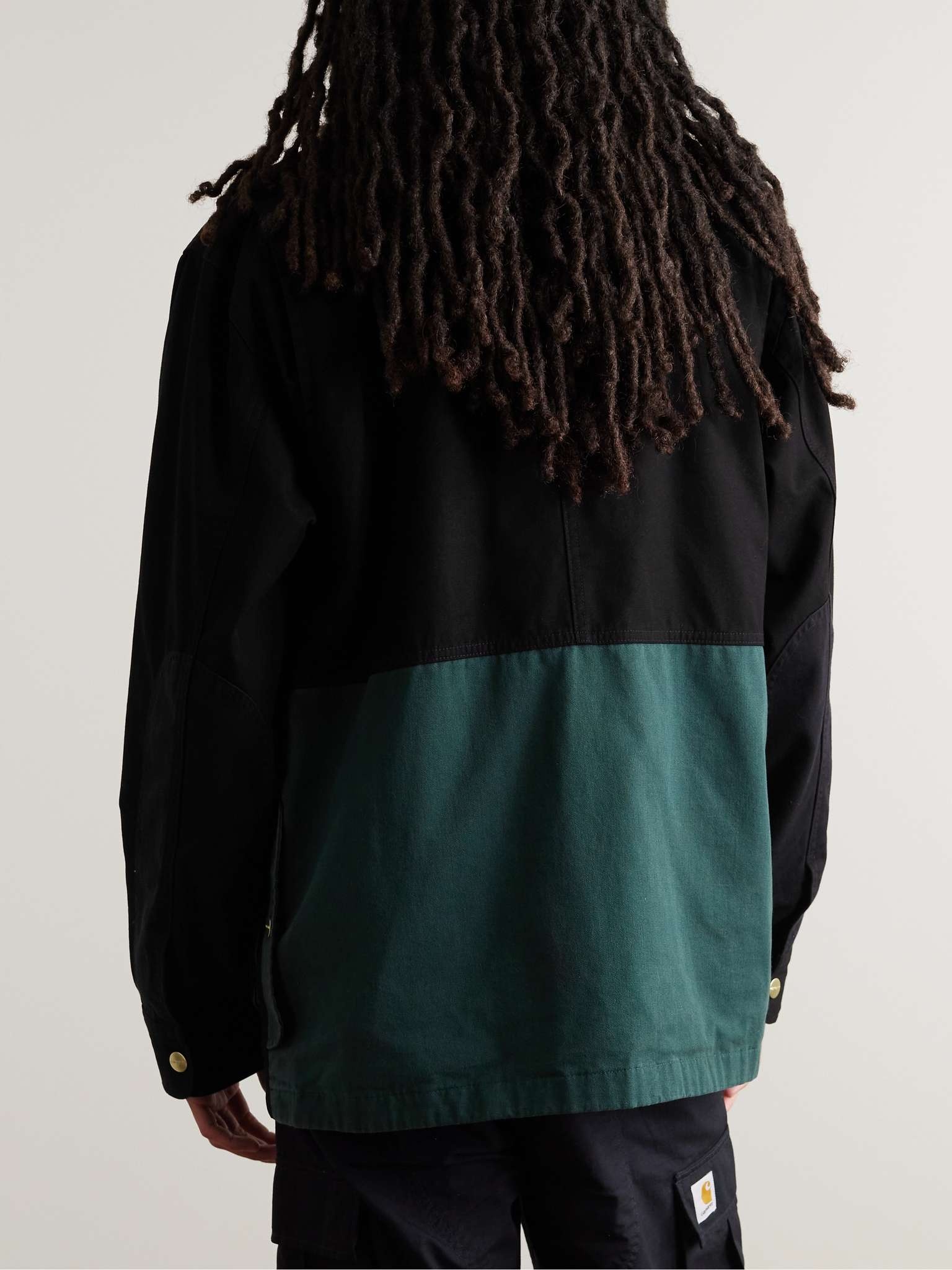 Heston Corduroy-Trimmed Colour-Block Cotton-Canvas Jacket - 4