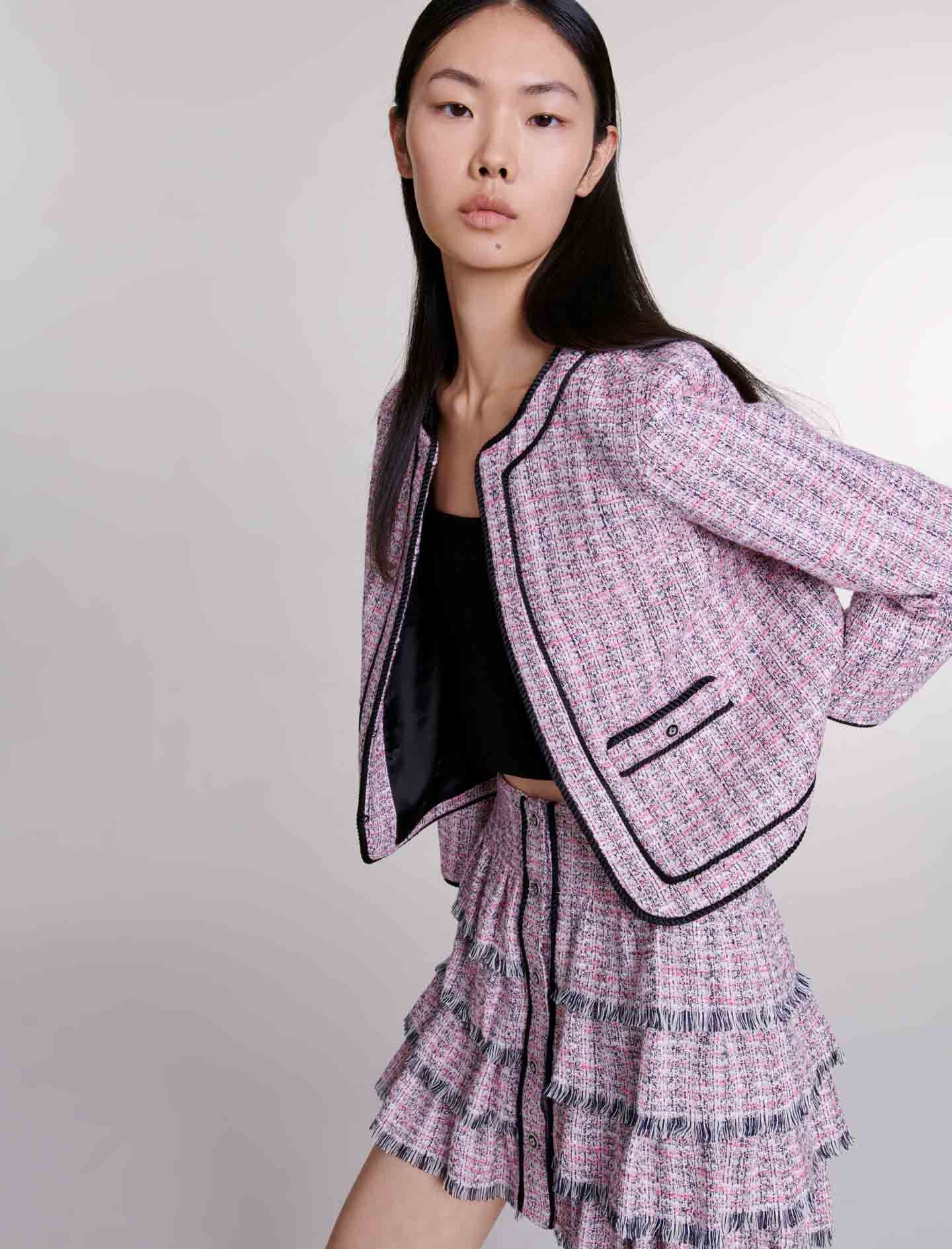 Short tweed skirt - 7