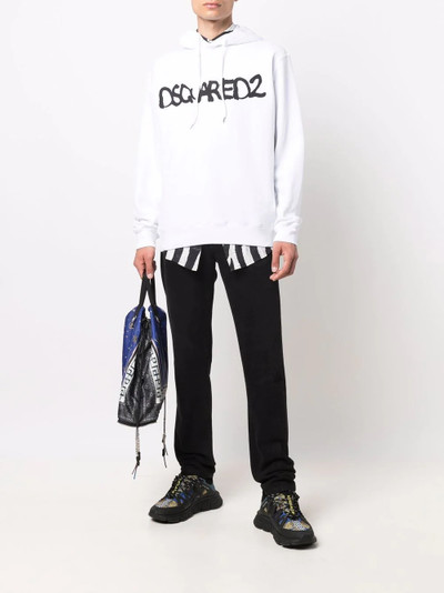 DSQUARED2 logo-print hoodie outlook