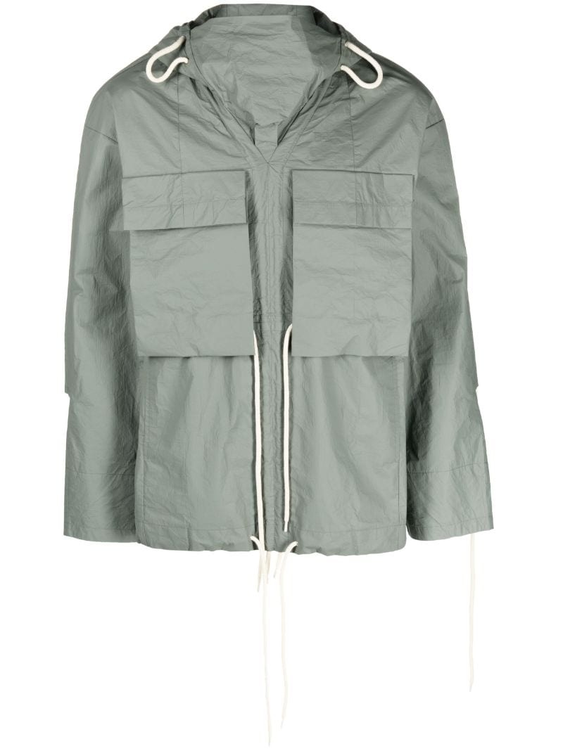 short hooded parka coat - 1
