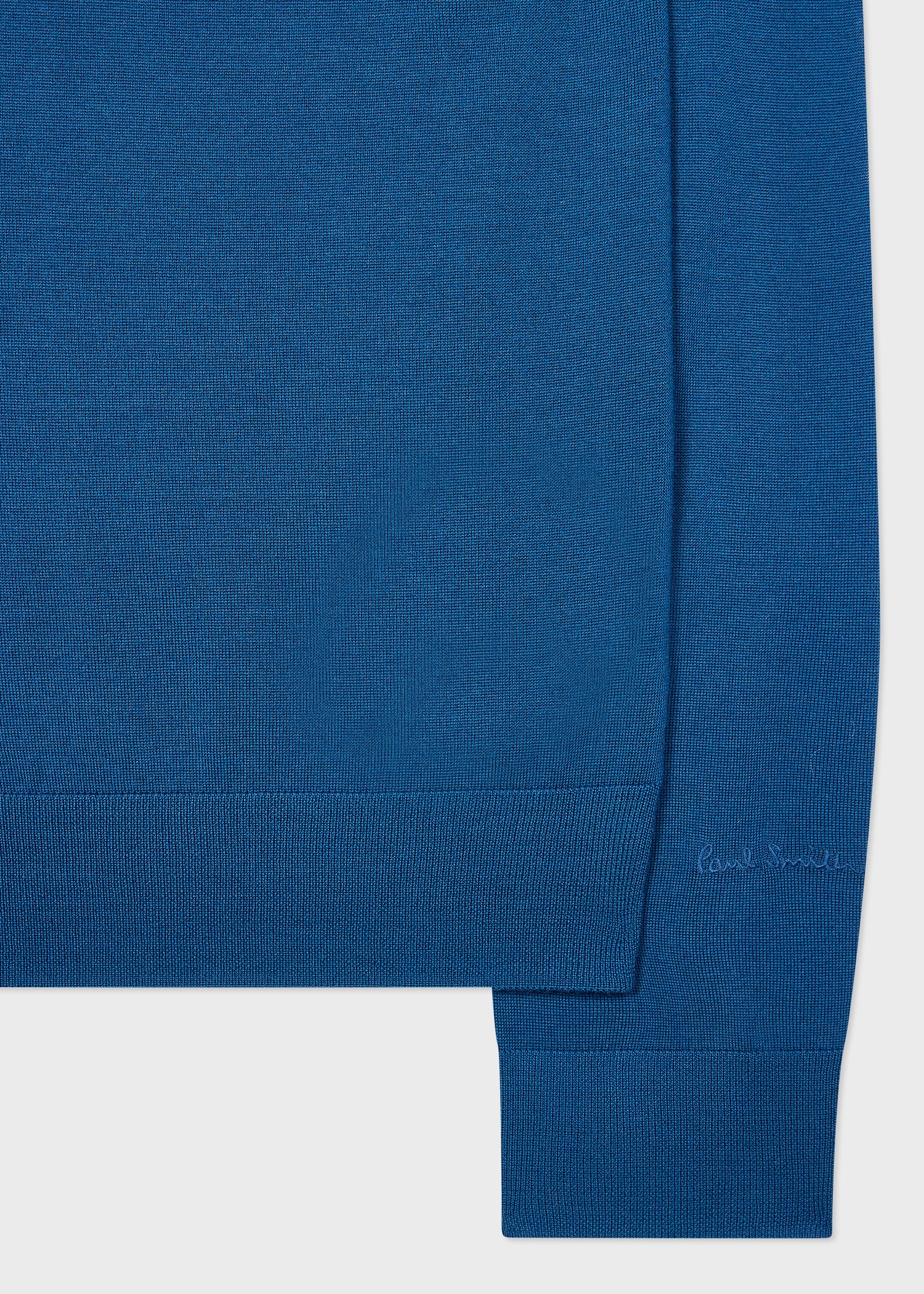 Mid Blue Merino Wool Sweater - 2
