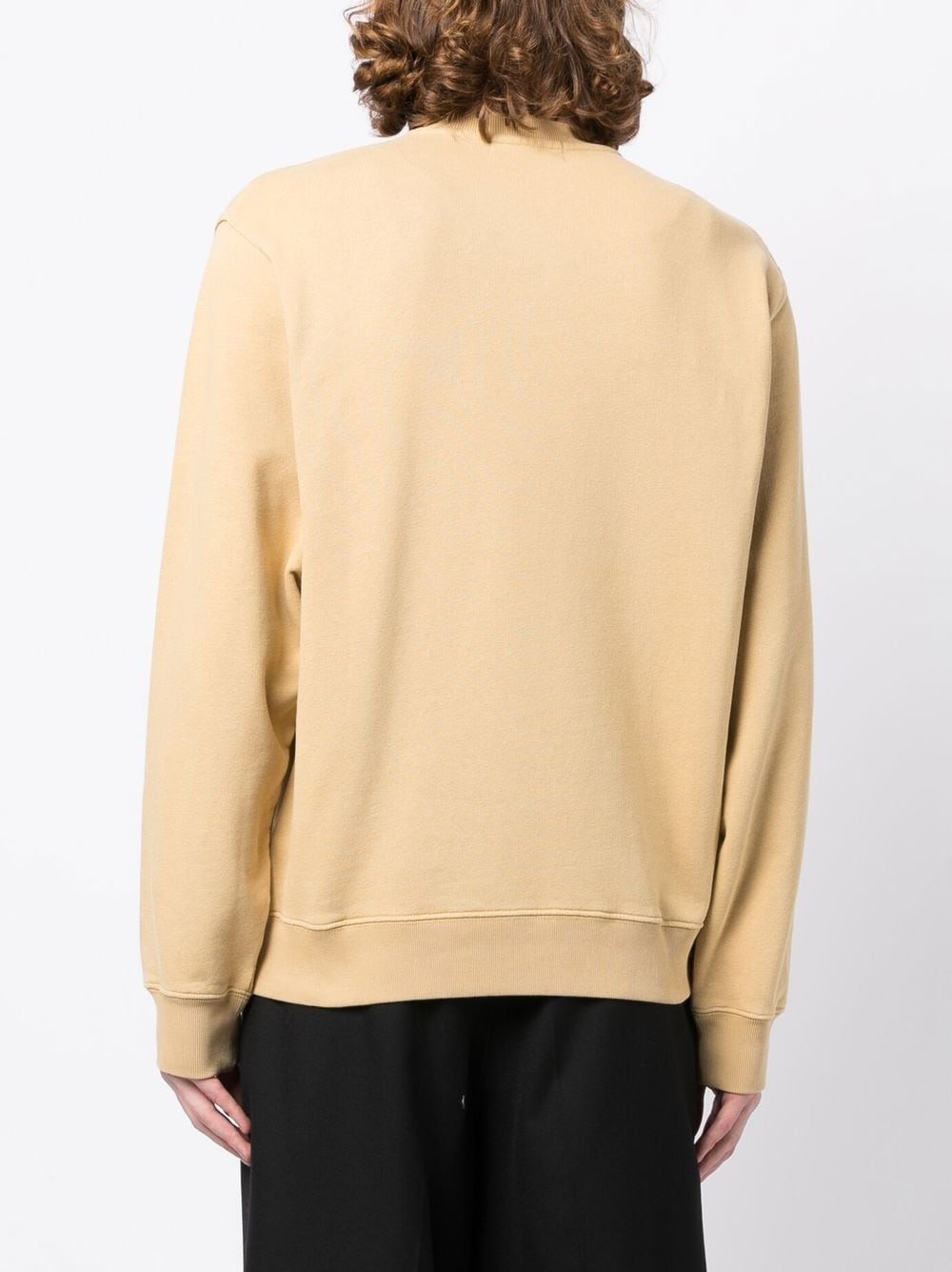 stopper-detail cotton sweatshirt - 4
