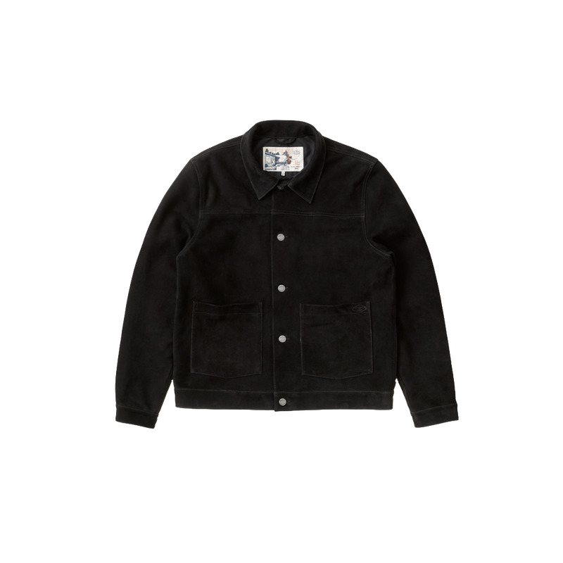 Dante Nubuck Lined Jacket Black - 10