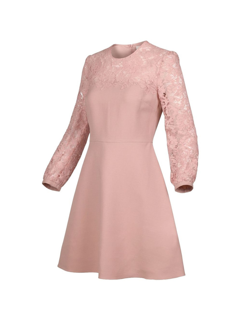 lace-sleeve mini dress 4