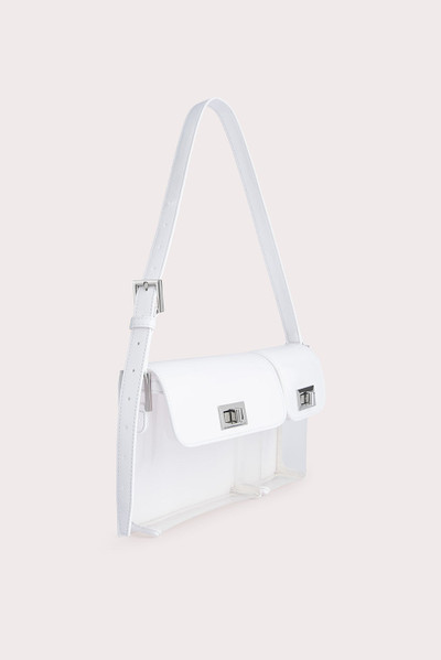 BY FAR Billy Transparent White PU outlook