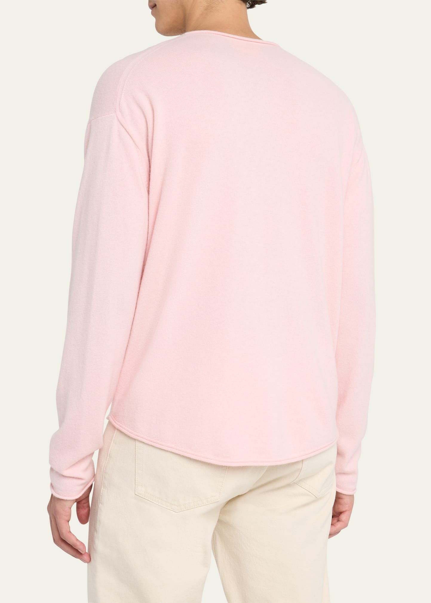 Men's Oversized Roll Cashmere Sweater - 3