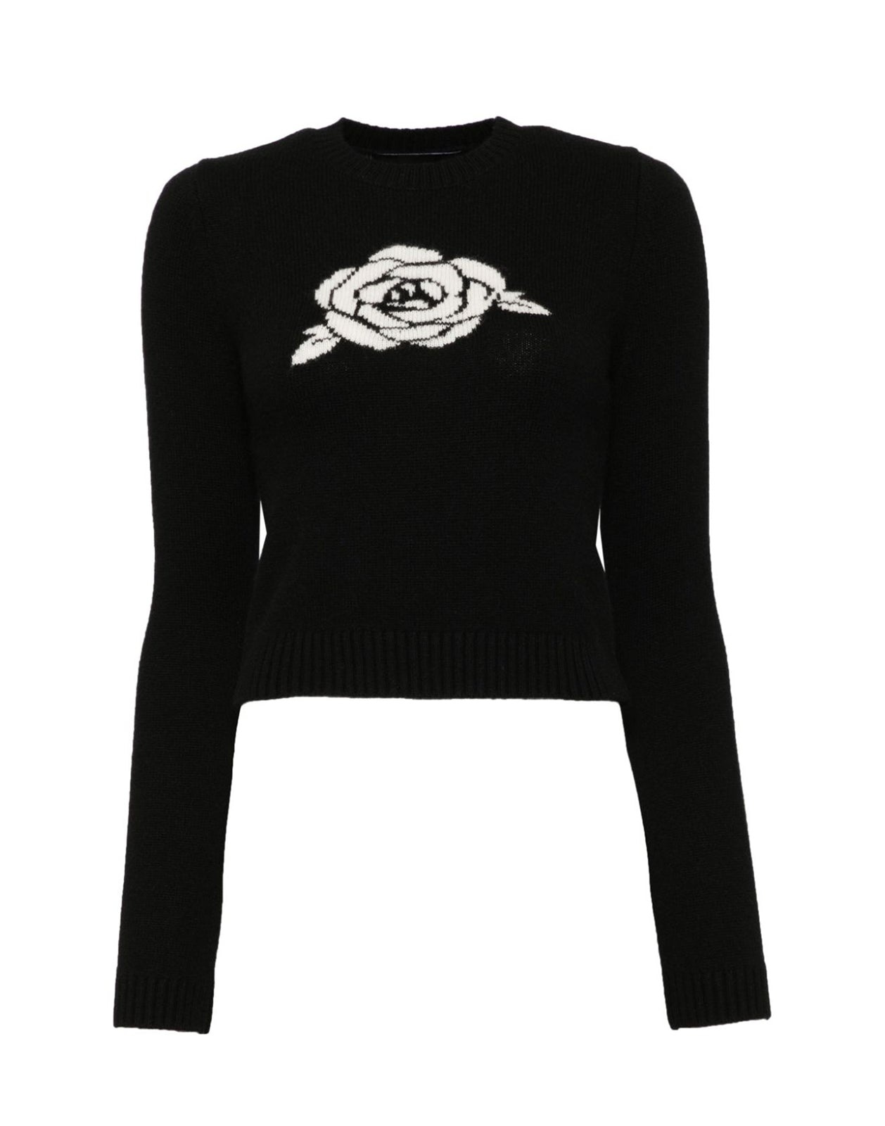 Rosette Wool Cashmere Sweater - 5