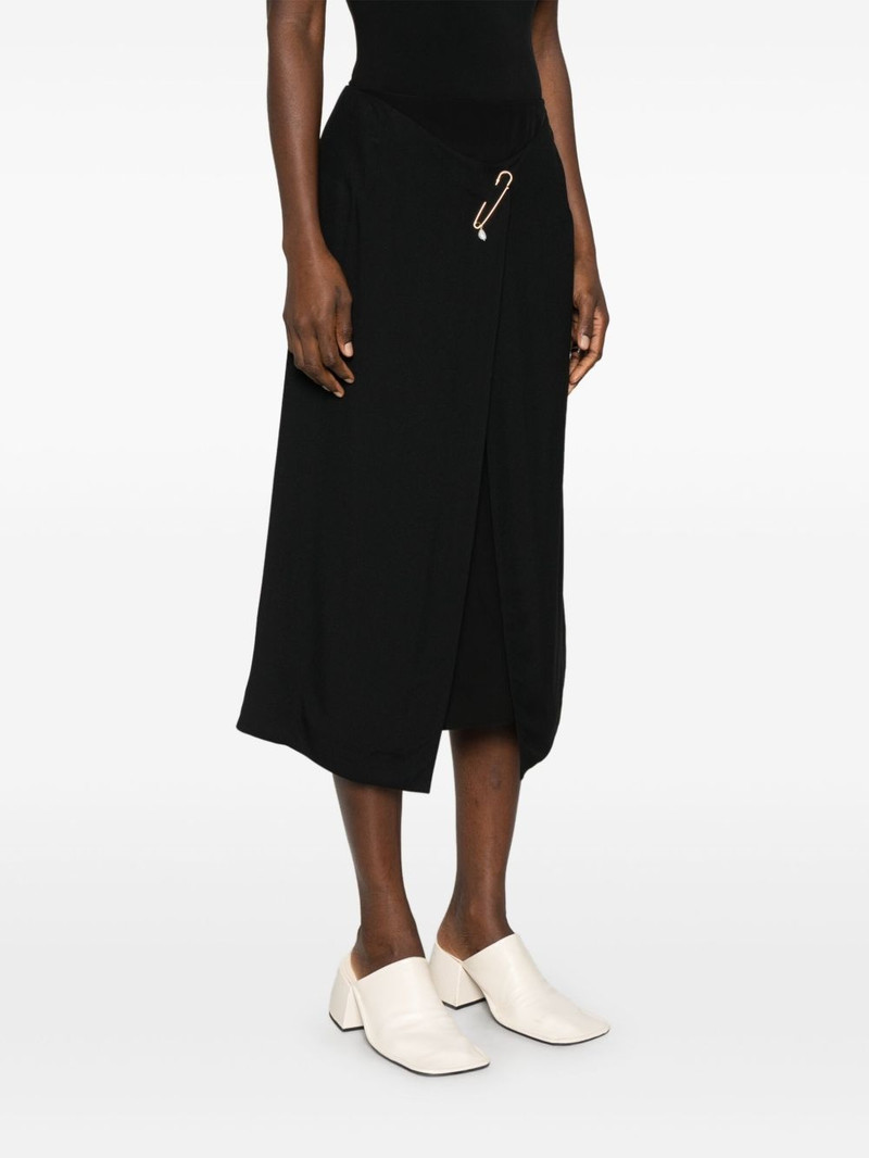 safety pin-detail midi skirt 3