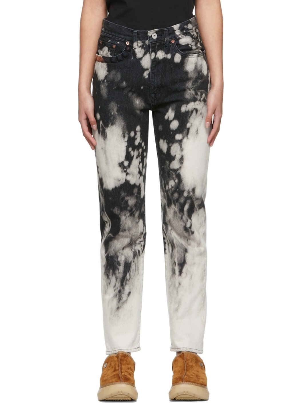 Black Recycled Punk Jeans - 1