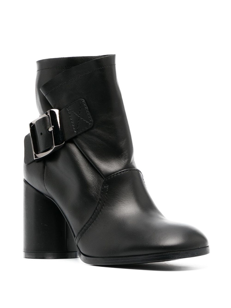 CASADEI 85mm buckle-detail ankle boots outlook