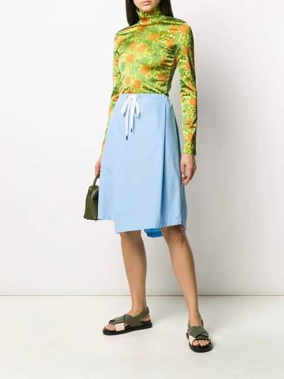 Marni asymmetric drawstring skirt outlook