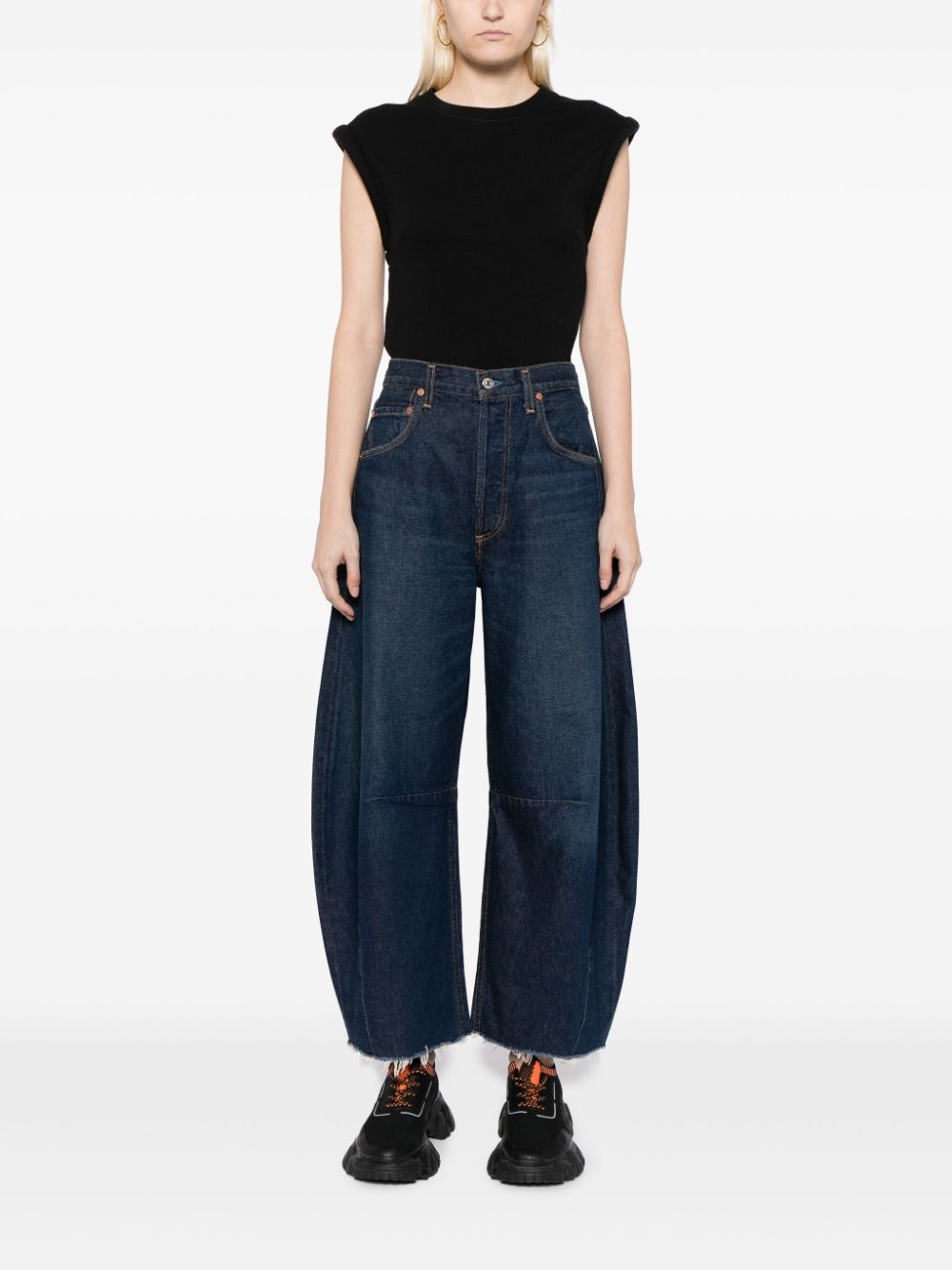 Horseshoe high-rise wide-leg jeans - 2