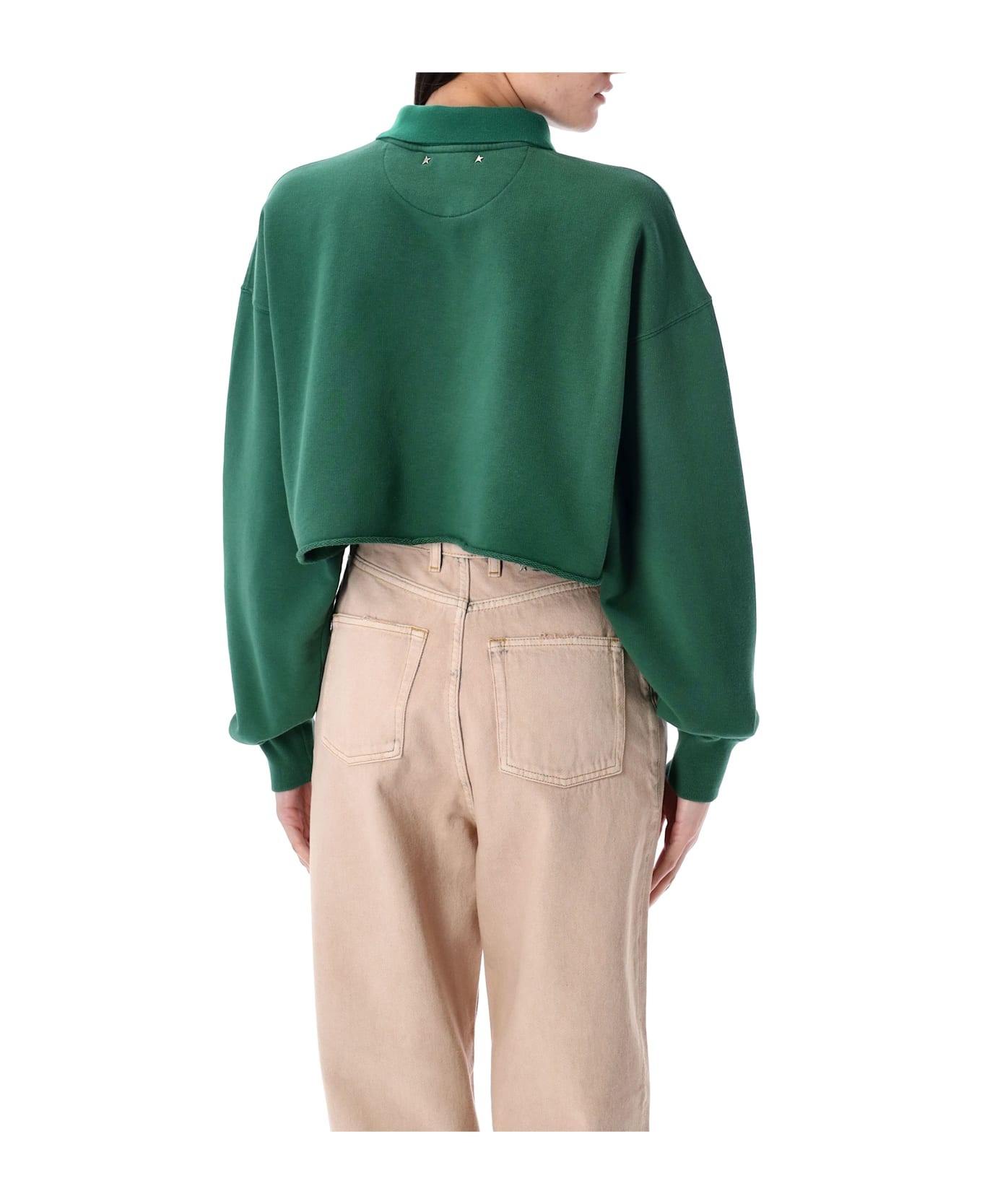 Cropped Fleece Polo - 2