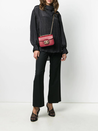 Lanvin goldtone buckle cross body bag outlook