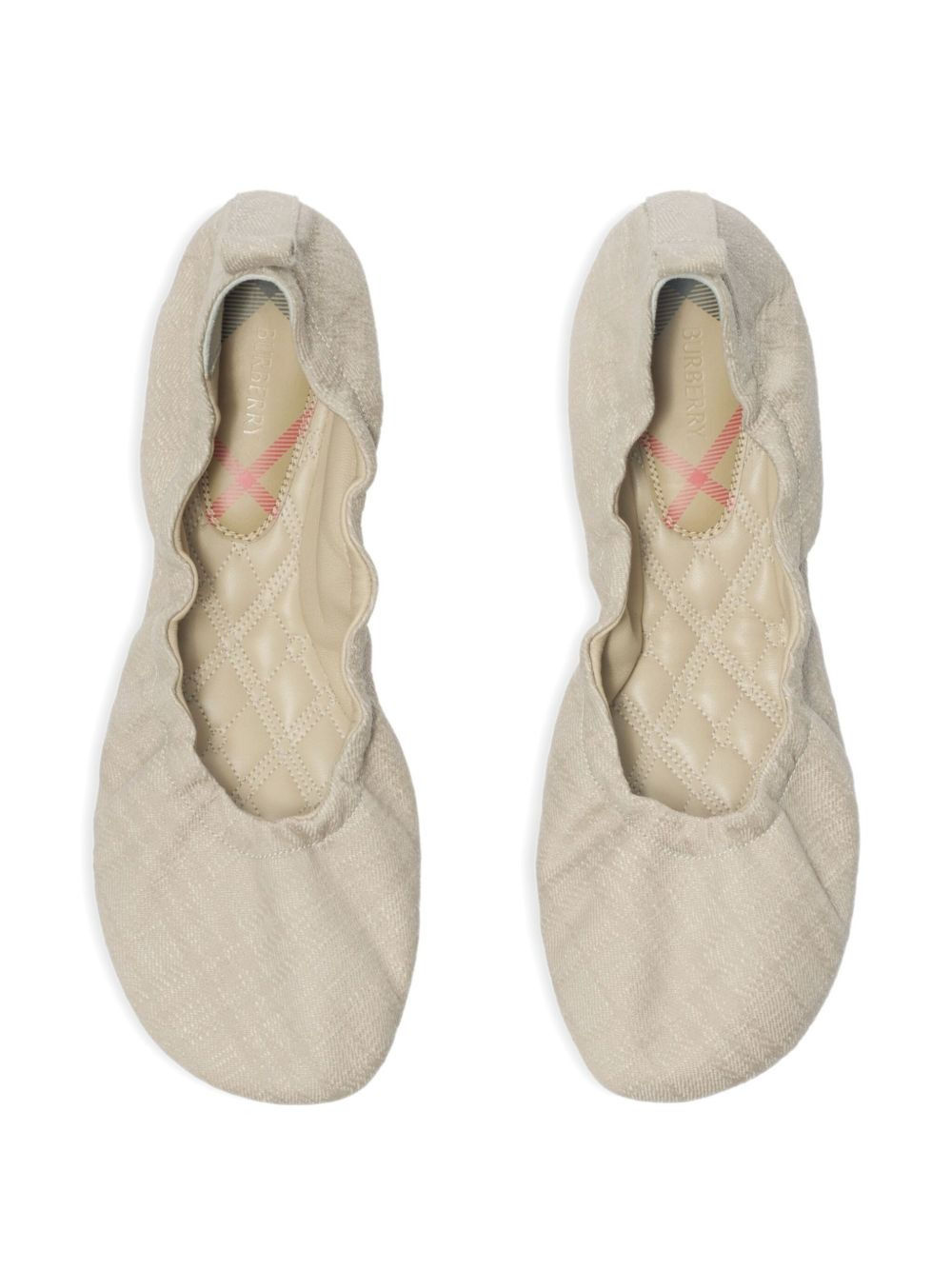 checked ballet flats - 4