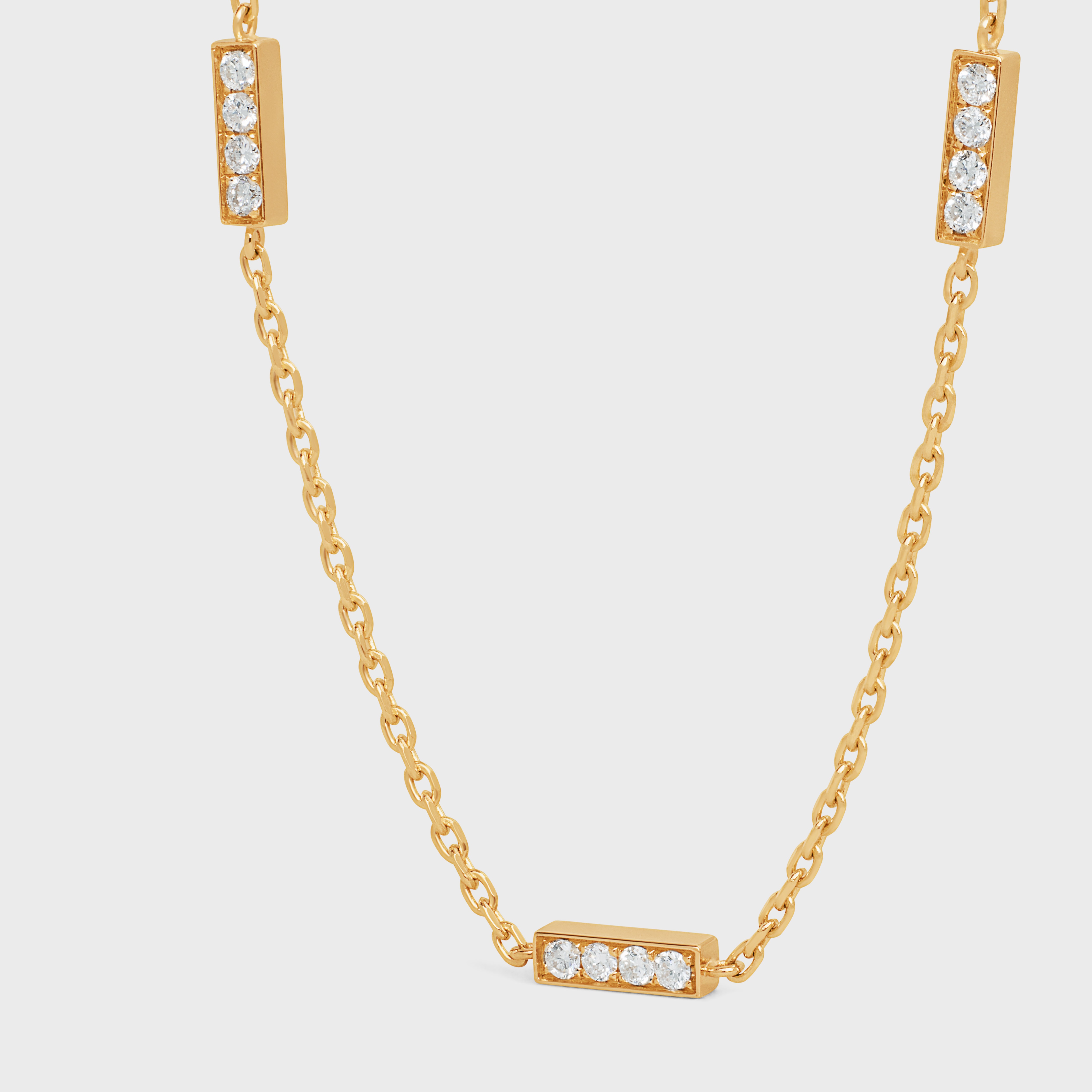Celine Triple Bracelet in Yellow Gold and Diamonds - 2