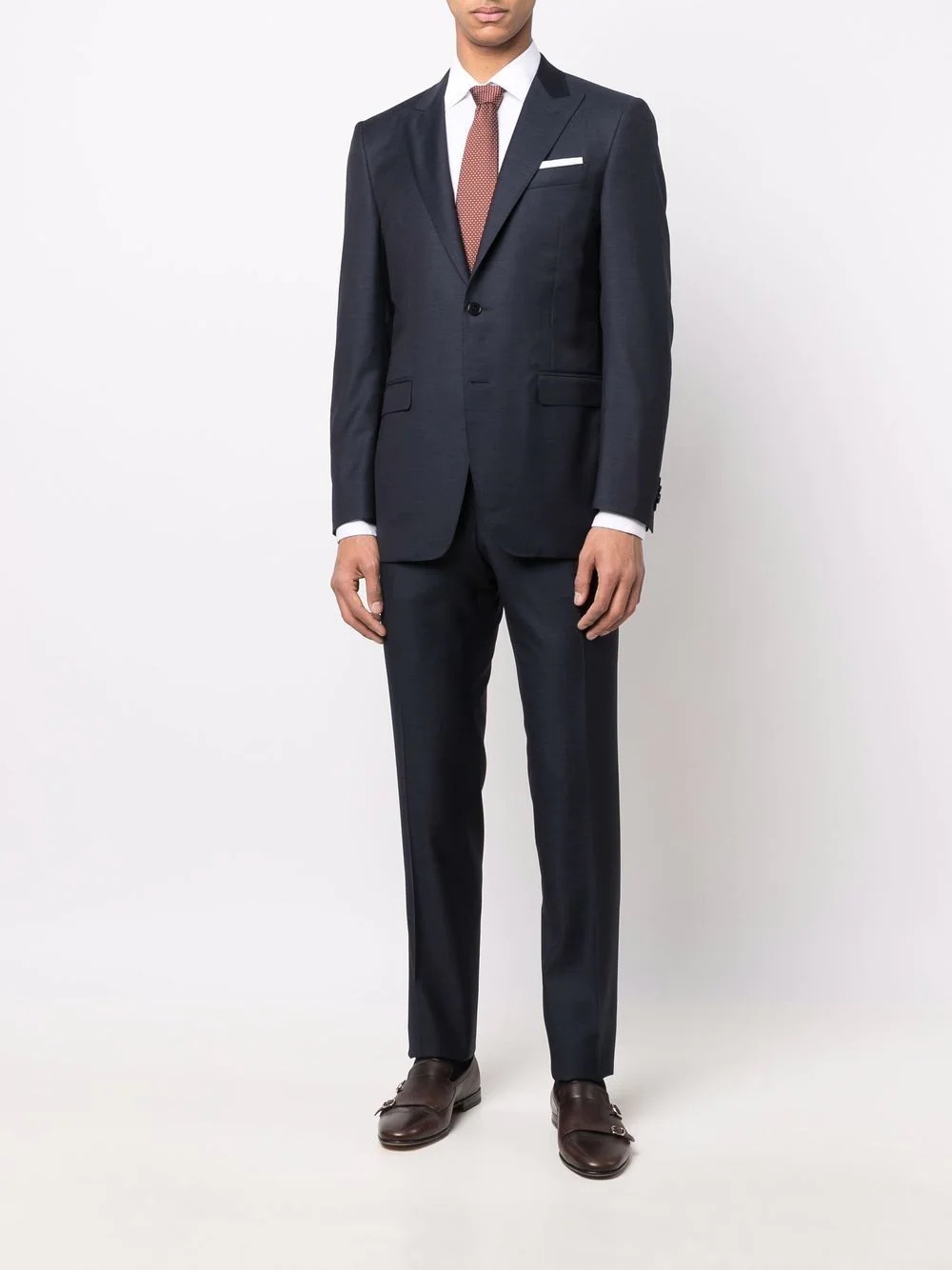 single-breasted wool suit - 2