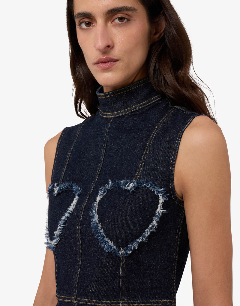Moschino STRETCH DENIM TOP outlook