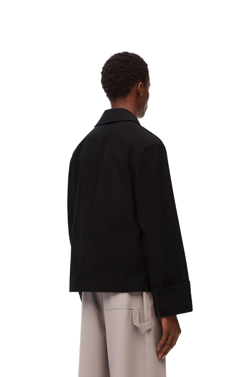 Fisherman turn-up jacket in cotton 4