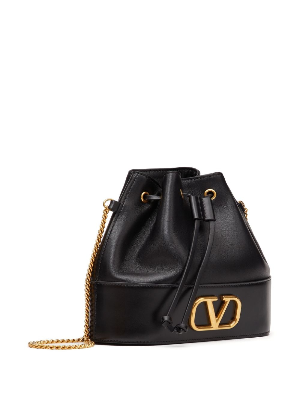 logo-plaque crossbody bucket bag - 3