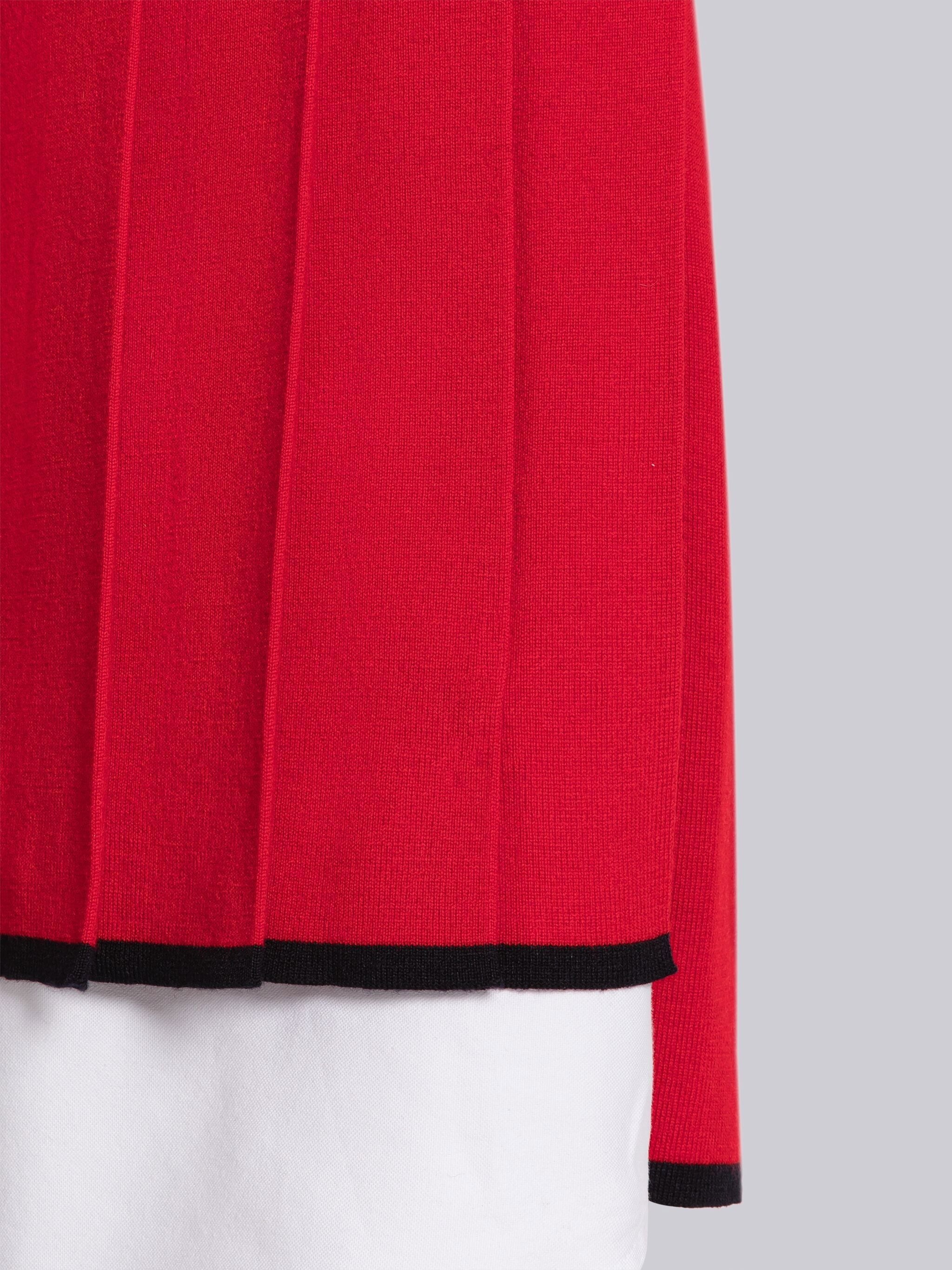 Milano Stitch Merino Tipping Pleated Mini Skirt - 5