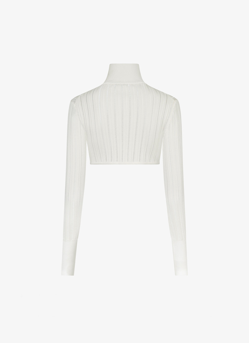 Alaïa SHINY CRINOLINE CARDIGAN outlook