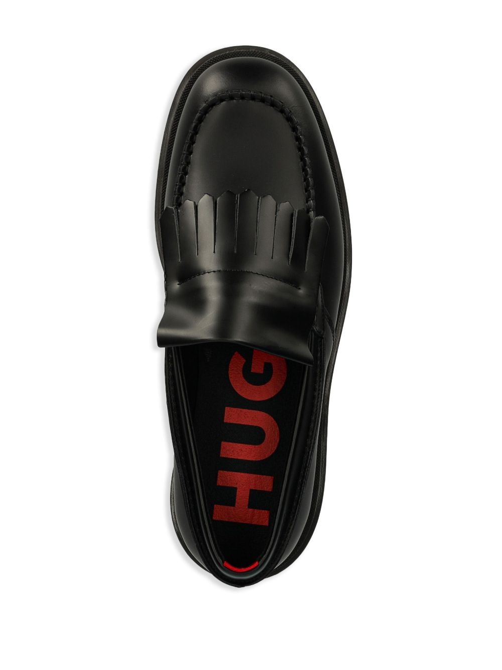 fringe-detail leather loafers - 4