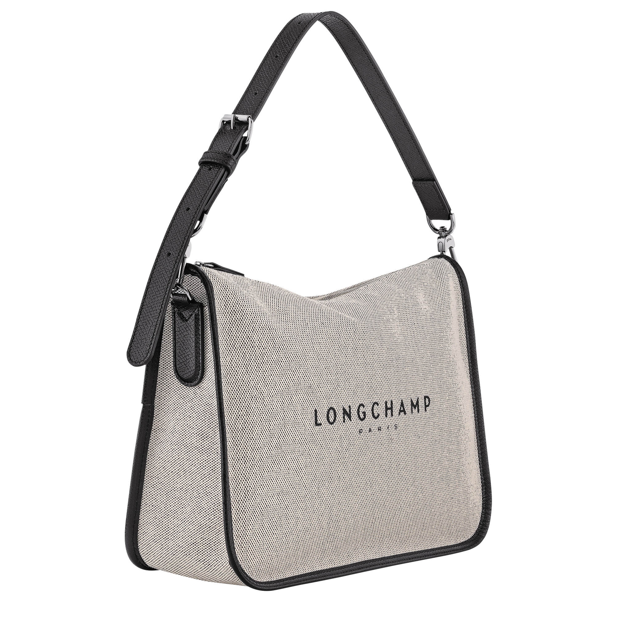 Essential L Hobo bag Ecru - Canvas - 3