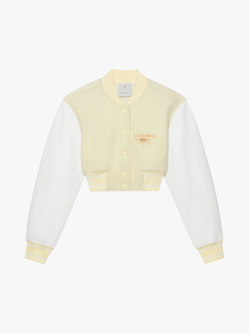 BOMBER JACKET IN WOOL WITH GIVENCHY EMBROIDERIES 1