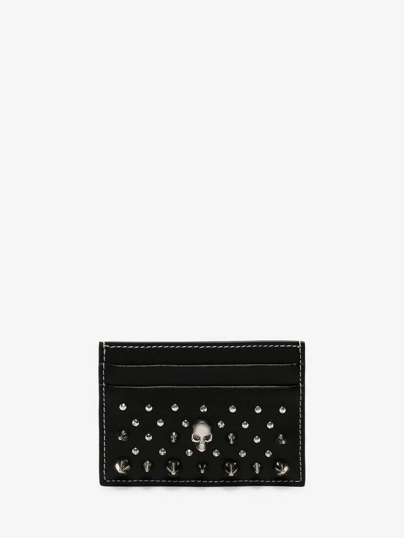 Women's Skull Card Holder in Black - 1