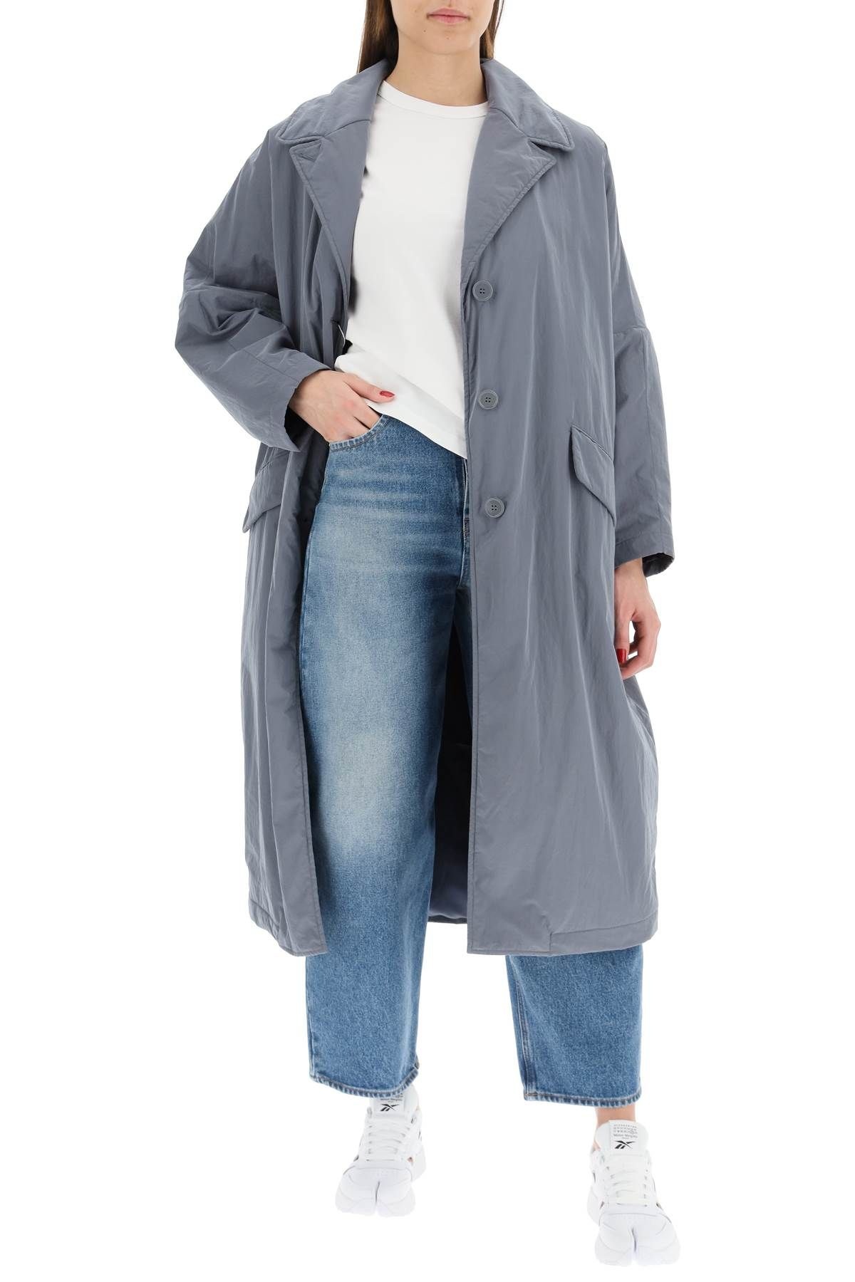 OVERSIZED NYLON COAT - 2