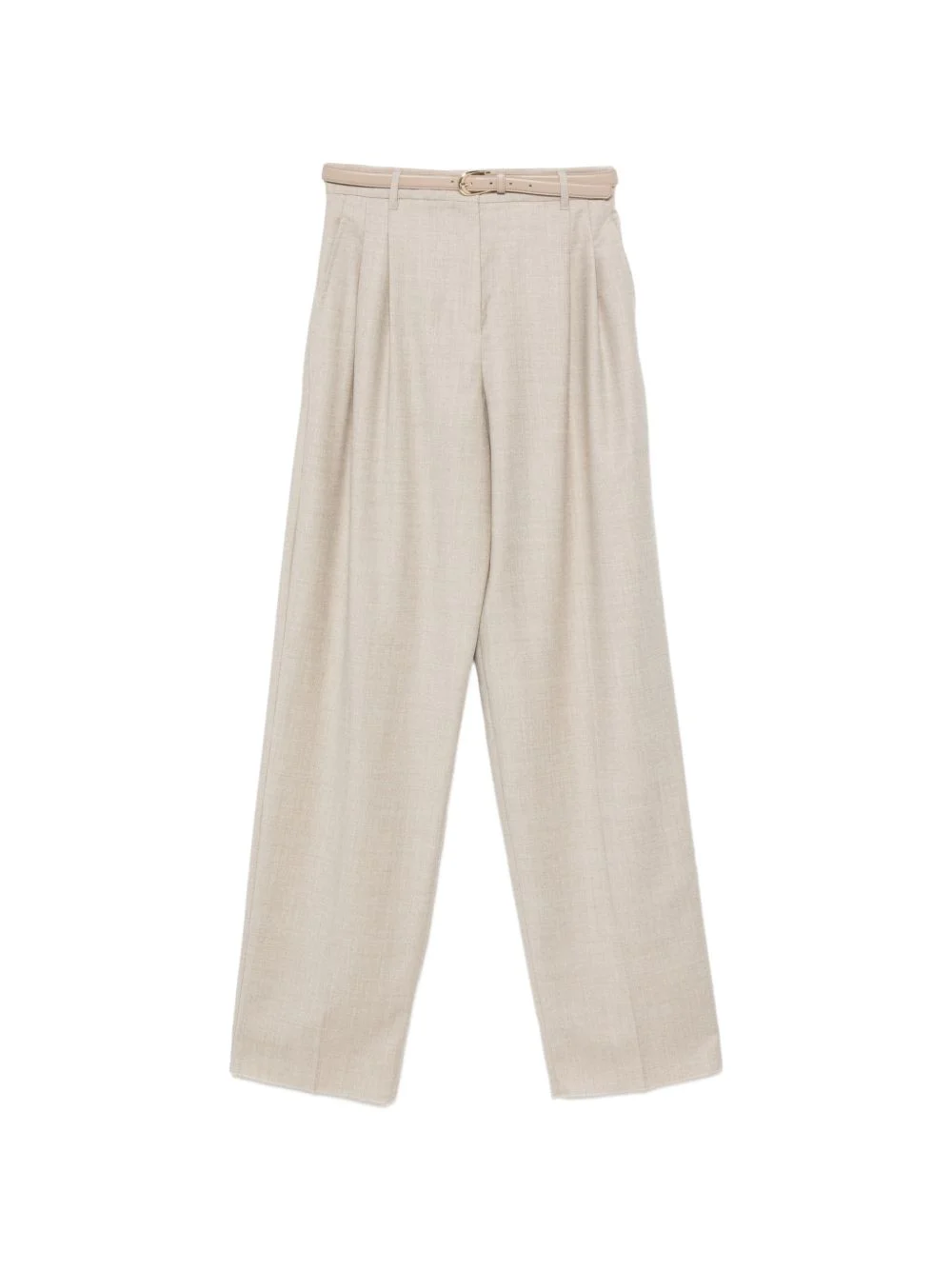 Lago belted pleated trousers - 1