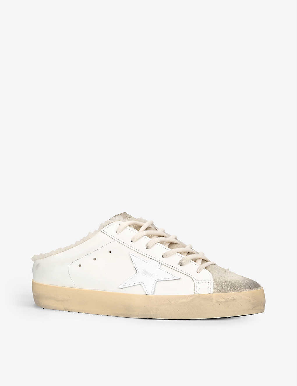 Superstar Sabot 81760 leather and shearling trainers - 3