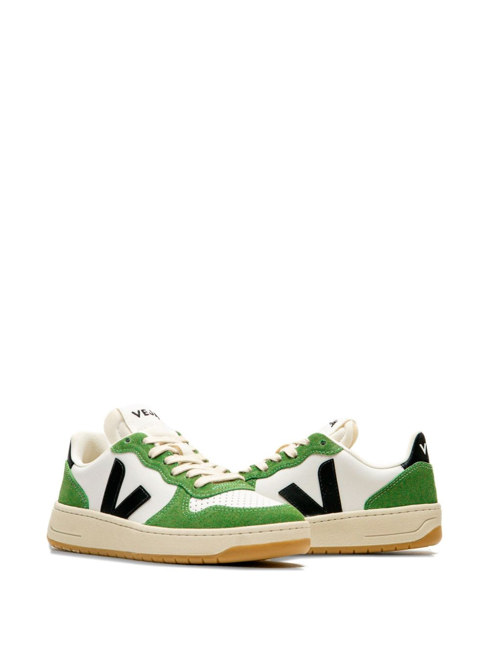 V-10 logo suede sneakers - 4