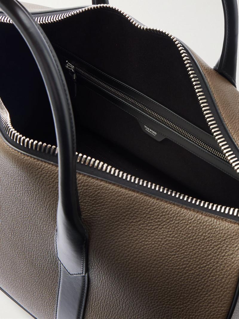 Full-Grain Leather Duffle Bag Brown 5