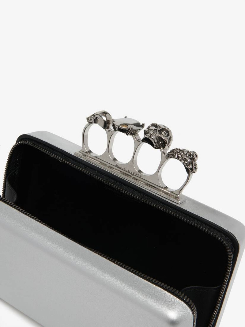 Men's The Knuckle Twisted Clutch in Silver 4