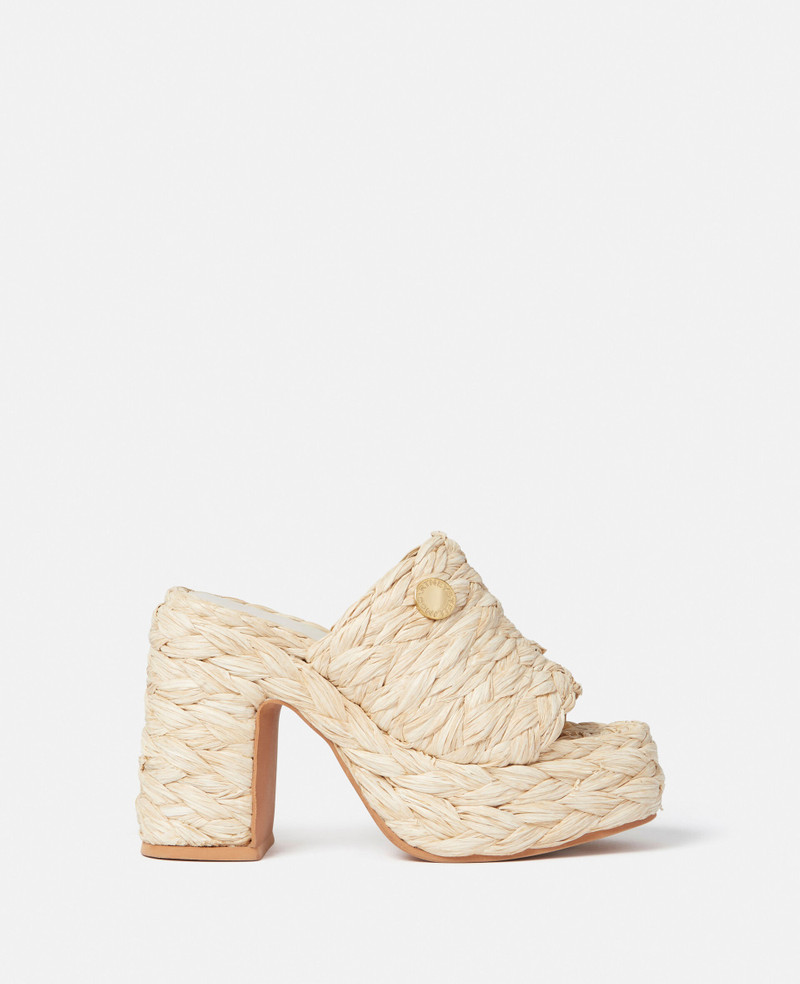 Stella McCartney Skyla Raffia Heeled Sandals outlook