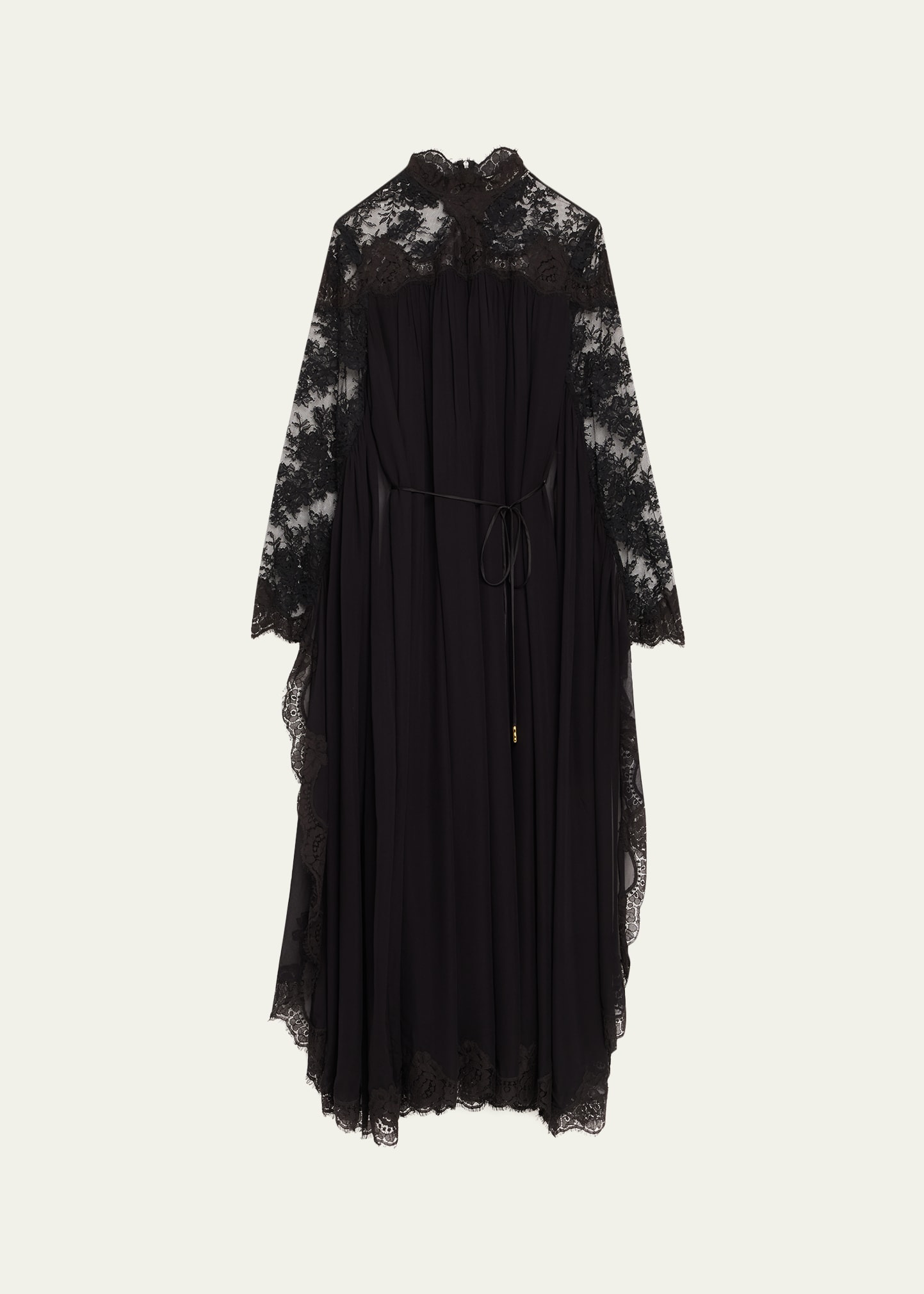 Lace Bat-Wing Maxi Dress - 1