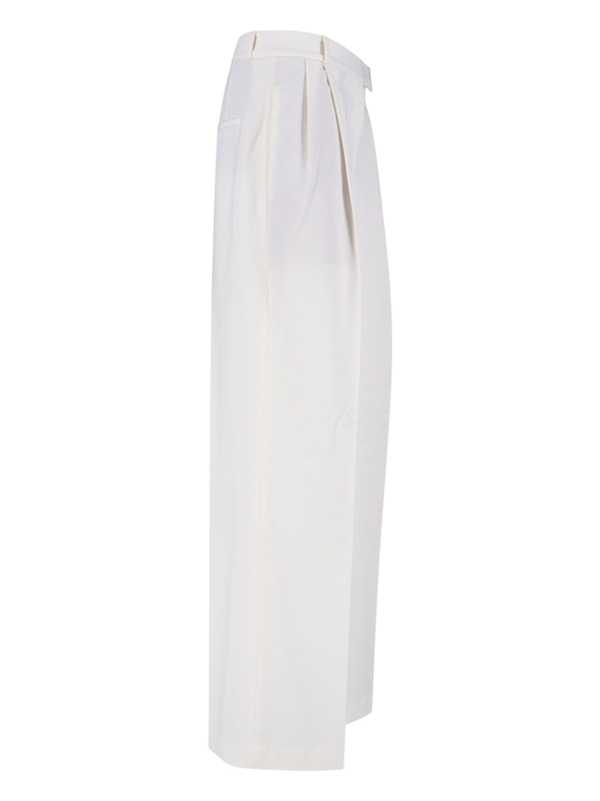 WOOL BLEND STRAIGHT PANTS - 3