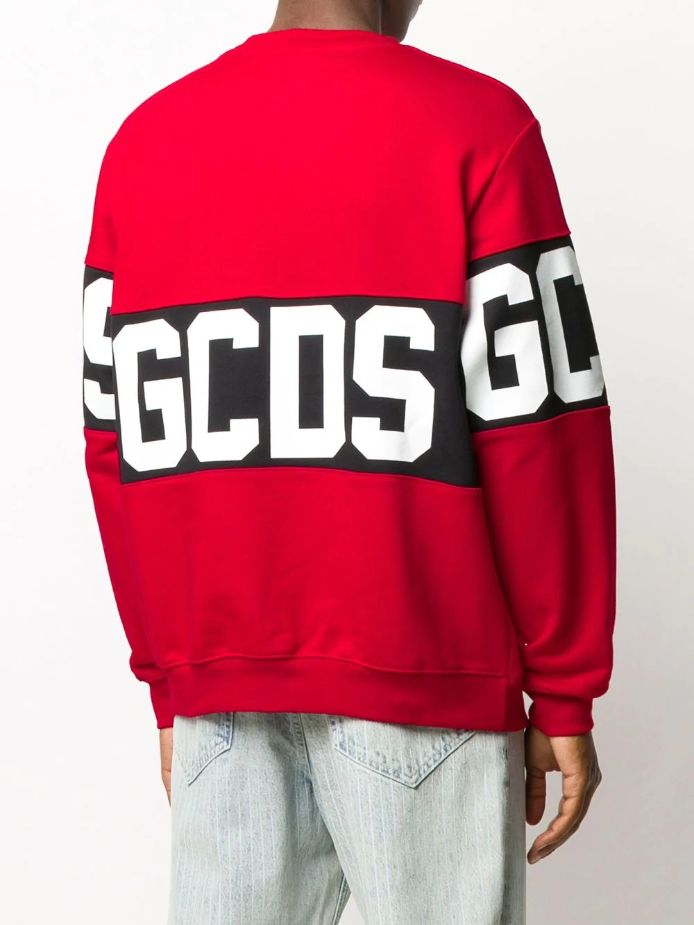 logo band cotton sweatshirt - 4