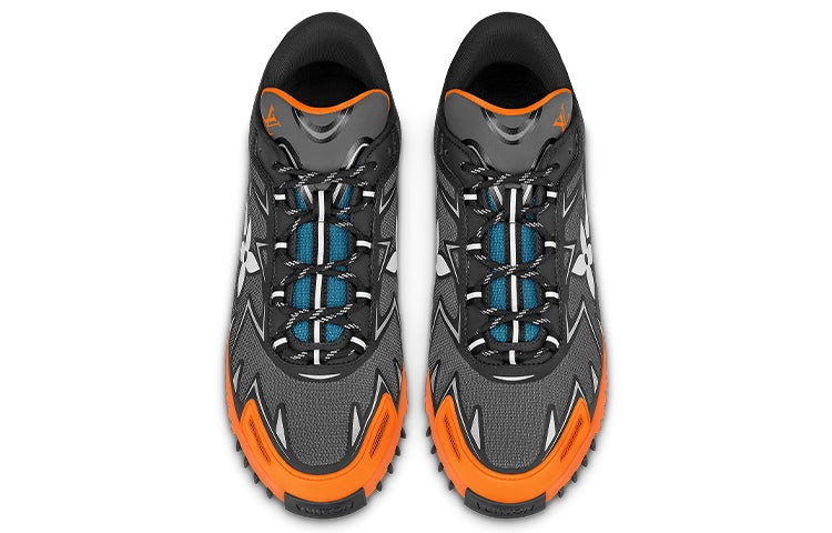 LOUIS VUITTON LV Sprint Sneakers 'Grey Orange' 1A9J2F - 2