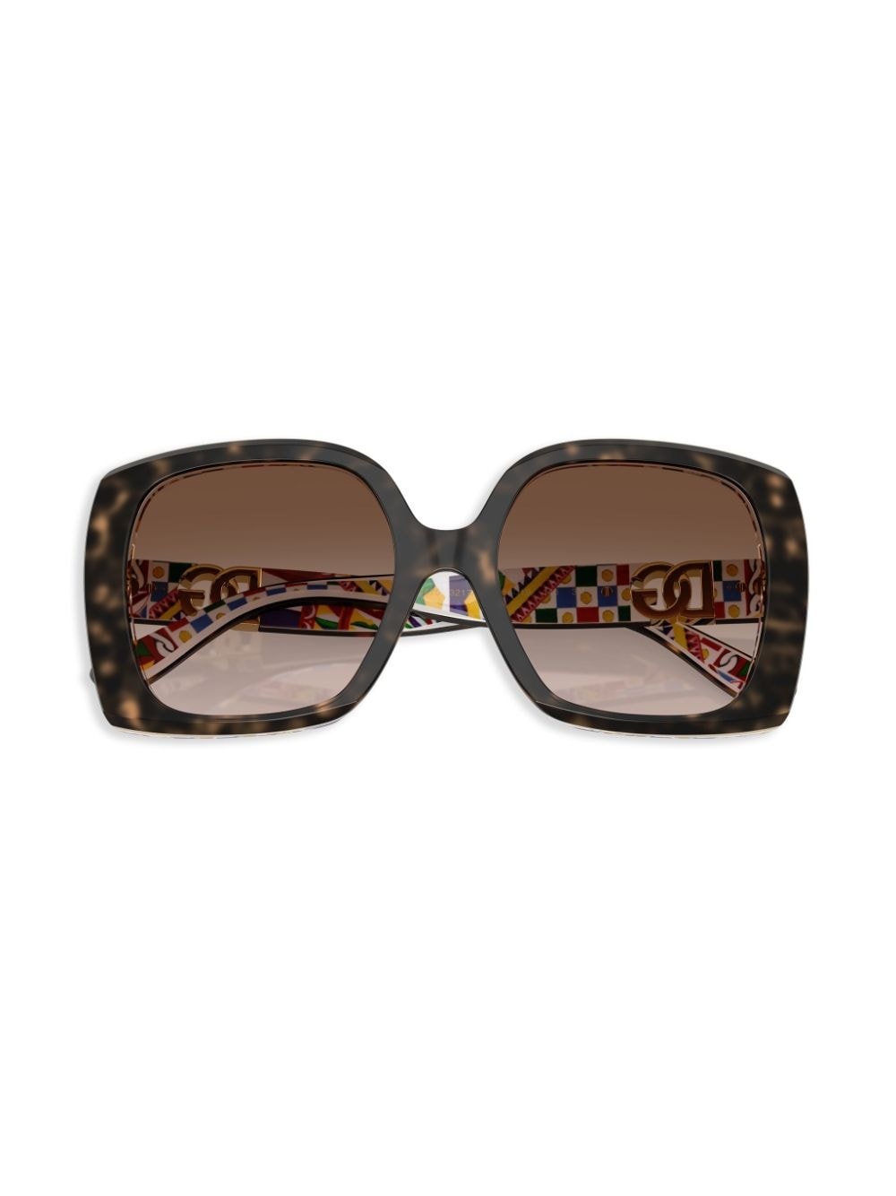 tortoiseshell square-frame sunglasses - 5