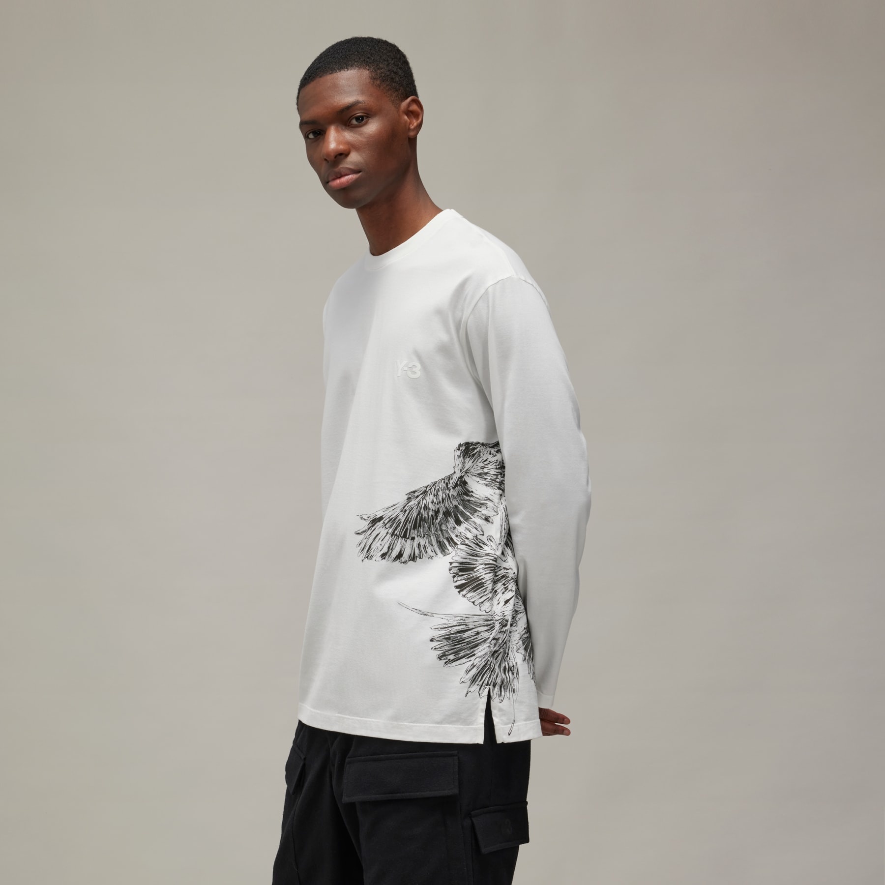 Y-3 Graphic Long Sleeve Tee - 4