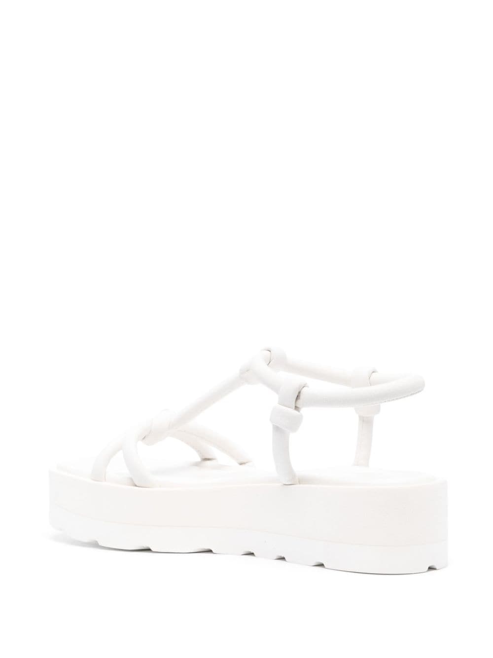 flatform leather sandals - 3