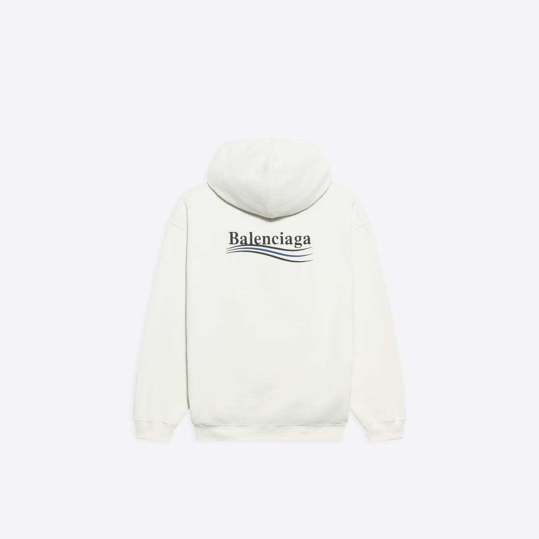 Men's Political Campaign Hoodie Medium Fit in White - 2