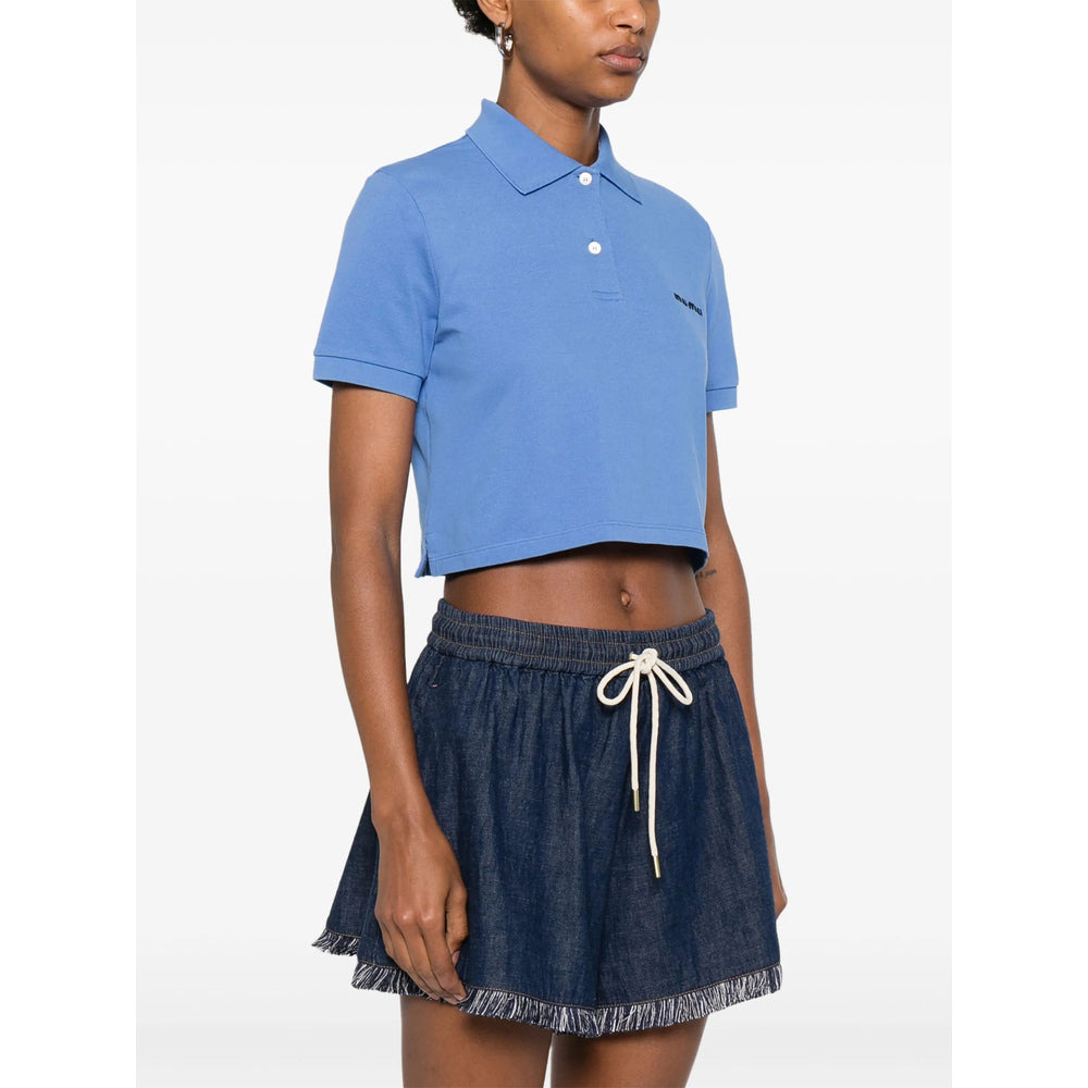 Miu Miu Blue Tops - Polo Tops Women - 3