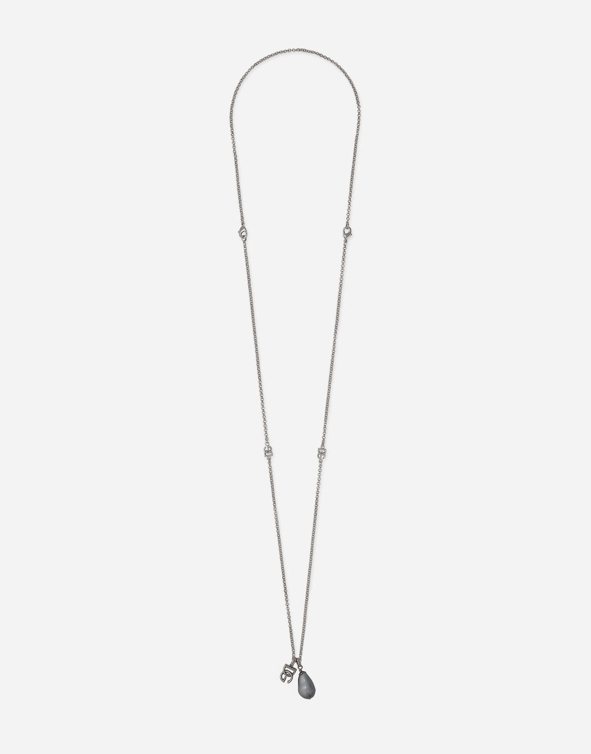 Teardrop necklace with DG logo - 1