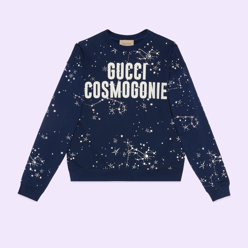 GUCCI 'Cruise 2023 Gucci Cosmogonie' cotton jersey sweatshirt
