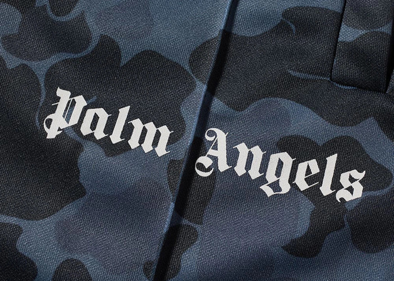 Palm Angels Palm Angels Night Camp Track Shorts Black/Grey/White outlook
