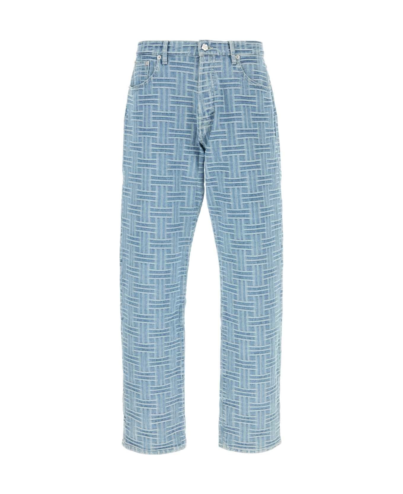 Embroidered Denim Jeans - 1